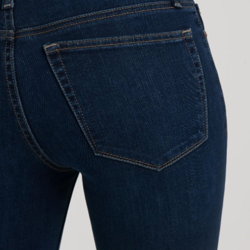 Lucky Brand Ava Dark Blue Denim Cropped Skinny Jeans Size 6/28 - Picture 3 of 12